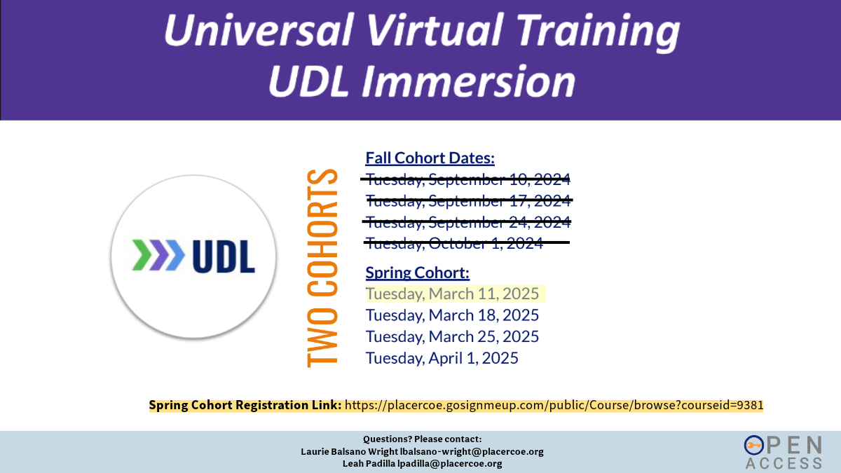 Universal Virtual Training  UDL Immersion