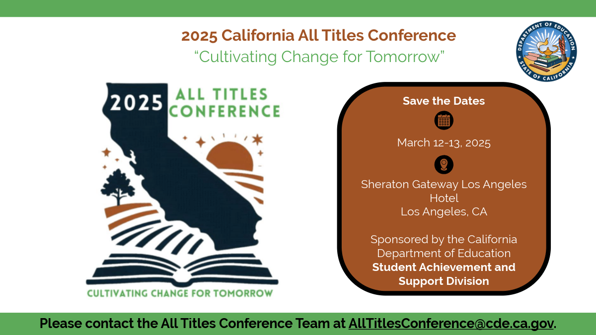 2025 California All Titles Conference