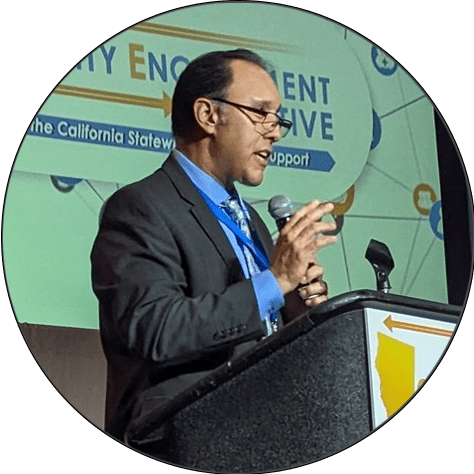 Matt Navo speaking at podium