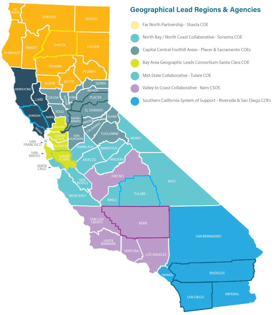 Geographical Lead Regions & Agencies