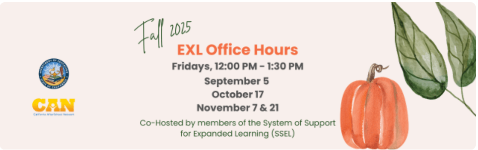 2025-26 EXL (Including ELO-P) Office Hours