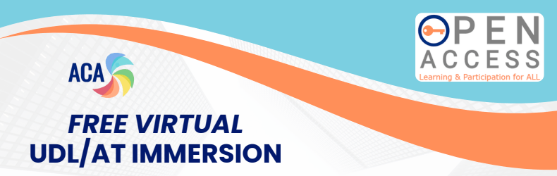UDL/AT Immersion Training (Virtual)